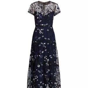 New this season. Monique Lhuillier Evening Gown.  Worn once and dry cleaned.